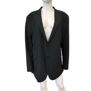 NWT NORDSTROM RACK Men's Black Trim Fit Single Breasted Suit Blazer Size XXL